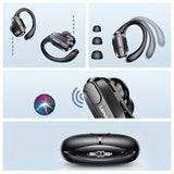 Lenovo XT80 Wireless Headphones Bluetooth 5.3 Earphones True with Mic Button Control Noise Reduction Earhooks Waterproof Headset