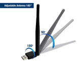 150Mbps MT7601 Wireless Network Card Mini USB WiFi Adapter LAN Wi-Fi Receiver Dongle Antenna 802.11 b/g/n for Digital STB