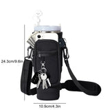40oz Neoprene Water Bottle Carrier Bag For Stanley Quencher Cup Sleeve with Adjustable Shoulder Strap Water Bottle Holder Pouch