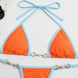 Pearl Thong Bikinis 2025 Women Sexy Triangle Swimsuit Solid Brazil Swimwear Female Padded Bathing Swimming Suit Beachwear Summer