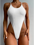 Extreme G String Mini Micro Thong Women Swimwear One Piece Swimsuit Female Backless Monokini Bather Bathing Suit Swim Beachwear
