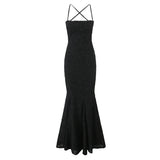Backless Lace Up Trumpet White Party Dress Vestidos Para Mujer Sexy New in Long Dresses 2025 Spring Summer Elegant Sundress