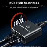 Gigabit 1000Mbps RJ45 Splitter 1 to 2 4 Ethernet Adapter Lan Connector Switch Coupler for PC Laptop TV Box Router Digital TV