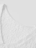 Women Summer Sheer Lace Tops Slim Fit V Neck Cap Sleeve Ruched Slim Crop Shirts Going Out Office Party Sexy T-shirt