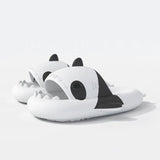4cm Thick Sole Shark Slippers For Women Men Indoor Beach Slides Cute DIY Night Glowing Lantern Couples Summer Street Sandals