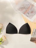 Invisible underwear seamless beauty back and chest patches front button closure reusable women bra C2431