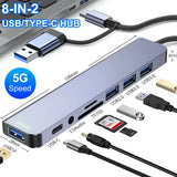 5Gbps USB 3.0 HUB USB C HUB USB C Docking Station High Speed Transmission OTG Adapter Splitter TYPE-C HUB For Laptop Macbook