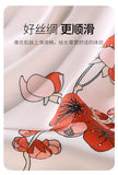 Mother's Day gifts for spring and summer high-quality pajamas, plum blossom white ice silk pajamas, women's summer home wear
