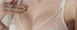 MOYISU French Pure Desire Sexy Rabbit Ears Cup Ultra-thin Underwear Women's Big Breasts Show Small Anti-sag Bra Cover Summer