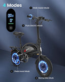 【1 Year Warranty】DYU D3F Electric Bicycle Peak 500W Motor 36V7.8AH Lithium Battery Electric Bike,20mph city E-bike UL2849