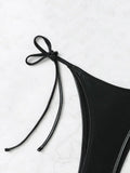 Sexy Shiny Silver Bikini Set Women Push Up Micro Swimsuit 2025 Brazilian Beach Bathing Suit Tie Side Thong Swimwear Biquini