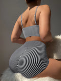 Drawstring Front Shorts Bikinis 2026 High Waist Swimsuit Women Swimwear Female Bathers Bathing Swimming Swim Suit Beachwear