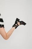 2025 Brand Fashion Women's Black Summer Gladiator Sandals Fashion Leisure Square Heels Casual Platform Shoes Big Size 43