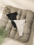 2PCS Women's sexy solid color thong with low waist and seamless underwear easy to clean and comfortable underwear C314