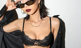 Sexy Leopard Bras Set Small Chest Winter Push Up Bralette Anti Sagging Wireless Lace Lingerie Lightweight Comfort Christmas Gift
