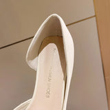 2026 New Thin Heels Pumps Women Blue Elegant Slip-On Party Shoes Woman Summer Pointed Toe Solid Color High Heels Shoes