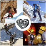 Cable Trolley Caving Trolley Pulley Trolley Lixada 30kN Cable Trolley Pulley with Ball Bearing Climbing Caving Aloft Work