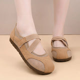 Women's Casual Comfortable Breathable Openwork Mesh Flat Sandals Thin Sole Fashionable Versatile Women's Shoes