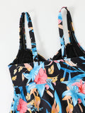 Printed Tankini Set 2026 Padded Floral Swimsuit Women Strappy Swimwear Female Beach Dress Bathers Bathing Swimming Swim Suit XL