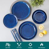 Malacasa Stoneware Dinnerware Set 4-Piece Dinner Plate Dessert Bowl