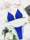 Sexy Mini Micro Thong Neon Bikini Women Brazilian Swimwear Female Swimsuit Two-pieces Bikini set High Cut Bathing Suit Swim Lady