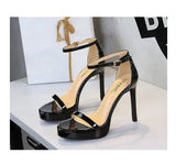 Women's High Heels Thin Heel Waterproof Platform Sandals Fashionable for Skirts New Model Shoes for Shows Summer Collection