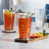 NONEDrinkware Glass Drinkware Set Stackable Dishwasher Safe for Home Bar