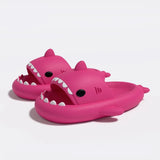 Summer Ice Cream Shark Slippers for Couples Cute Anti-Slip Thick Sole Indoor Bathroom Slides Men Women Beach Street Sandals