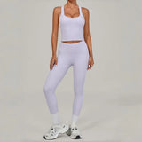Women's Seamless Yoga Sets Sports Fitness Beauty Back Vest Hip-lifting Pants Slim-fit Suits Running Workout Gym Training Sets