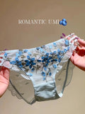 Women's low-waist underwear transparent breathable quick-drying girl's briefs