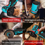 12V brushless/wire drawing Angle grinder 1PCS lithium battery 450W 18500Rpm cordless mini polishing machine cutting and grinding