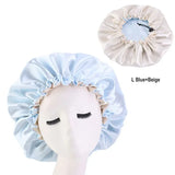 Newly Women's Satin Solid Sleeping Hat Night Sleep Cap Hair Care Bonnet Nightcap For Women Men Unisex Cap bonnet