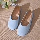 Women Flats Shoes Comfortable Knit Ballet Flat Shoes Women Casual Slip on Loafers Office Boat Sneakers Women Zapatos De Mujer