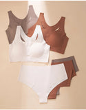 Women's Underwear Sexy Seamless Bra and Panty Set Wire Free Brassieres Female Womens Lingerie Underwear & Sleepwears