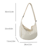 Minimalist Crossbody Bag with Puppy Pendant - Spacious & Stylish Scratch-Resistant Nylon Shoulder Bag  for Daily Essentials