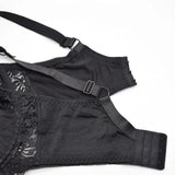 Womens Minimizer Bra Lace Plus Size Brassiere Support Underwire Big Thin Adjusted-straps 36-52 E F G H I Cup