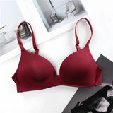 2Pcs/Set Padded Bras For Women Push Up Bra Underwear Non-wire Brassiere Sexy Lingerie Solid Color 3/4 Cup Comfort Intimates