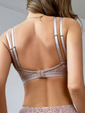 Sexy Leopard Print Jacquard Mesh Bra Ultra-Thin Comfortable Underwear No Padding Lingerie Bra Sexy Unlined Bralette