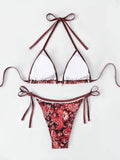 2026 Halter String Triangle Two Piece Bikini Women Swimwear Female Swimsuit Bathers Bathing Swimming Suit Beachwear Summer