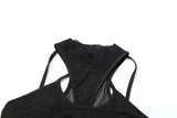 Hollow Out Sexy Cyber Y2k Bodysuits Gothic Mesh Patchwork Tops Female Glove Sleeve Mock Neck Bodysuit Fashion P4ZQ