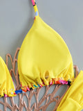 2026 Printed Thong Bikinis Padded Trikini Swimsuit Women Sexy Brazilian Swimwear Female Bathers Bathing Swimming Swim Suit