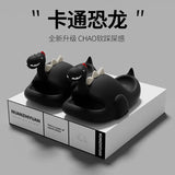 Women Dinosaur Slippers Summer Outdoor Indoor Shoes Soft Sole Non Slip Funny Slides Parent Children Home Floor Footwear