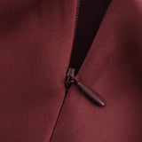 Foridol Halter Satin Dress Women Sexy Backless Burgundy summer spring Dress Elegant Maxi Long Party Dress Christmas Vestidos