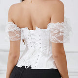 Lace Strap Court Style Shaping Top Tummy Control Waist Cincher Outerwear Trendy Shaping Slimming Tight Fishbone Underwear AYPC