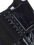 Corset with bright leather and breasted corset is fashionable and sexy. Wear a palace body-shaping coat outside the waist.