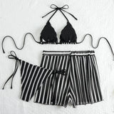 2026 Triangle String Bikinis Women 3 Pieces Swimwear Female Sexy Padded Swimsuit Bathers Bathing Swimming Swim Suit Beachwear