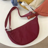 Nylon Hobos Women's Shoulder Dumpling Bag Large Capacity Travel Crossbody Half Moon Bags Outdoor Phone Pouch Handbags Wholesale