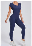 One-piece Yoga Padded Backless Suit Female Rompers Quick Dry Yoga Clothing Workout Bodysuits Scrunch Sports Jumpsuit Women