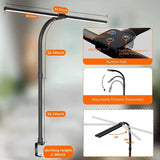 LAOPAO Double Head LED Desk Lamp With 5 Lighting Modes