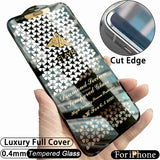 Cut Edge Luxury Tempered Glass For iPhone 17 15 14 13 12 11 16 Pro Max Screen Protector 17 Air Plus X XS XR Full Cover Film